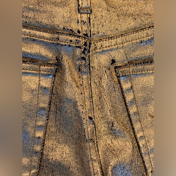 R13
Cropped metallic coated mid-rise straight-leg jeans. New without tags - Picture 5 of 15